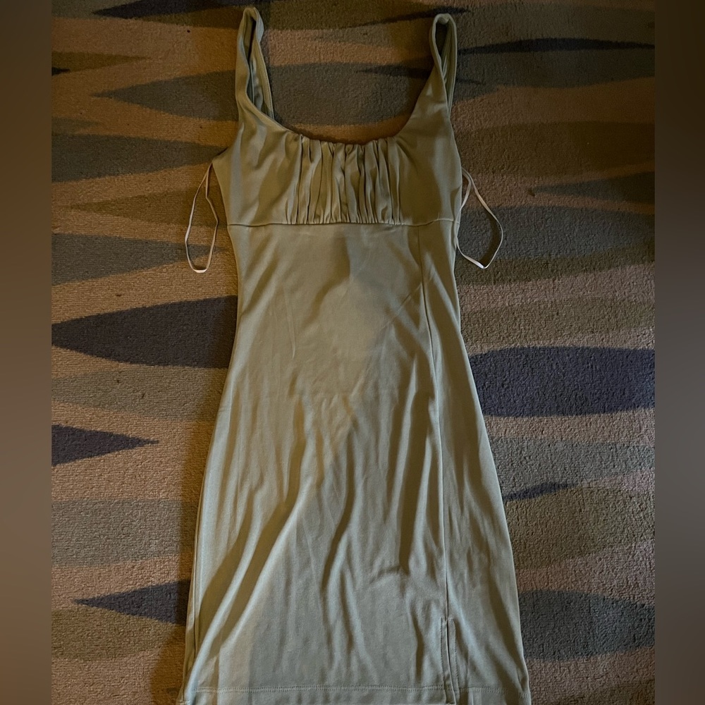 Princess Polly sage green bodycon dress